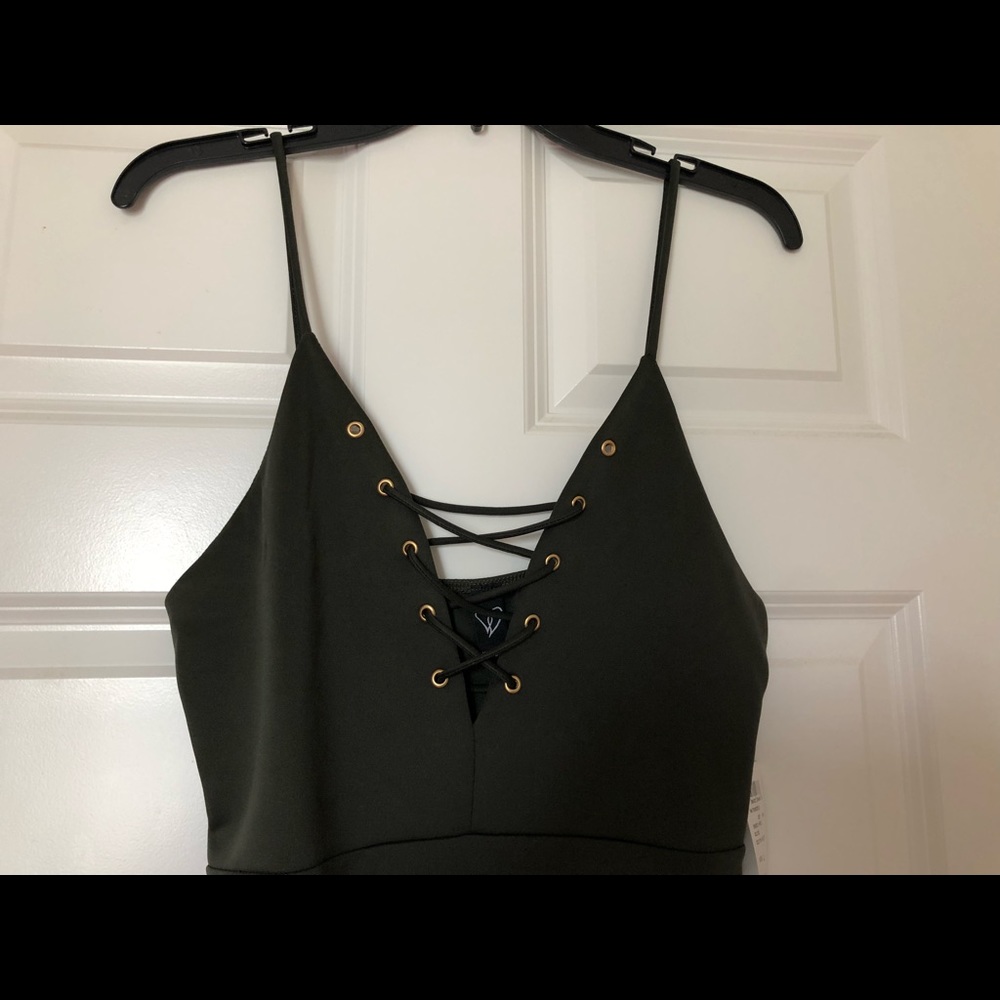 Dark Green Mini Dress 💚👗